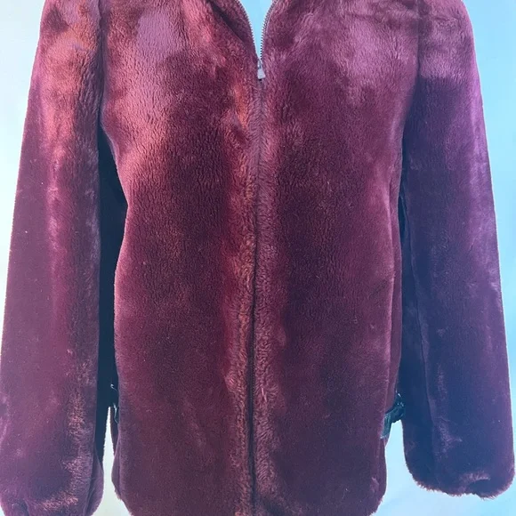 Vtg Sasson Juniors Sz 9 Full Zip Faux Fur Coat - Picture 8 of 16